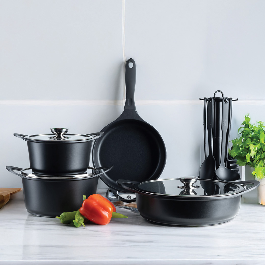 Evfemiya Premium 14 Parça Qazan Dəsti 