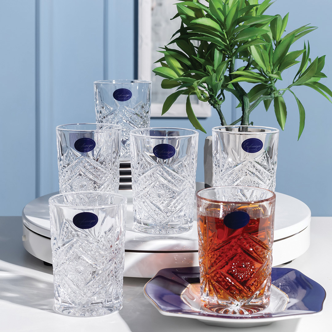 Evfemiya 6 Ədəd Çay Stəkanı 