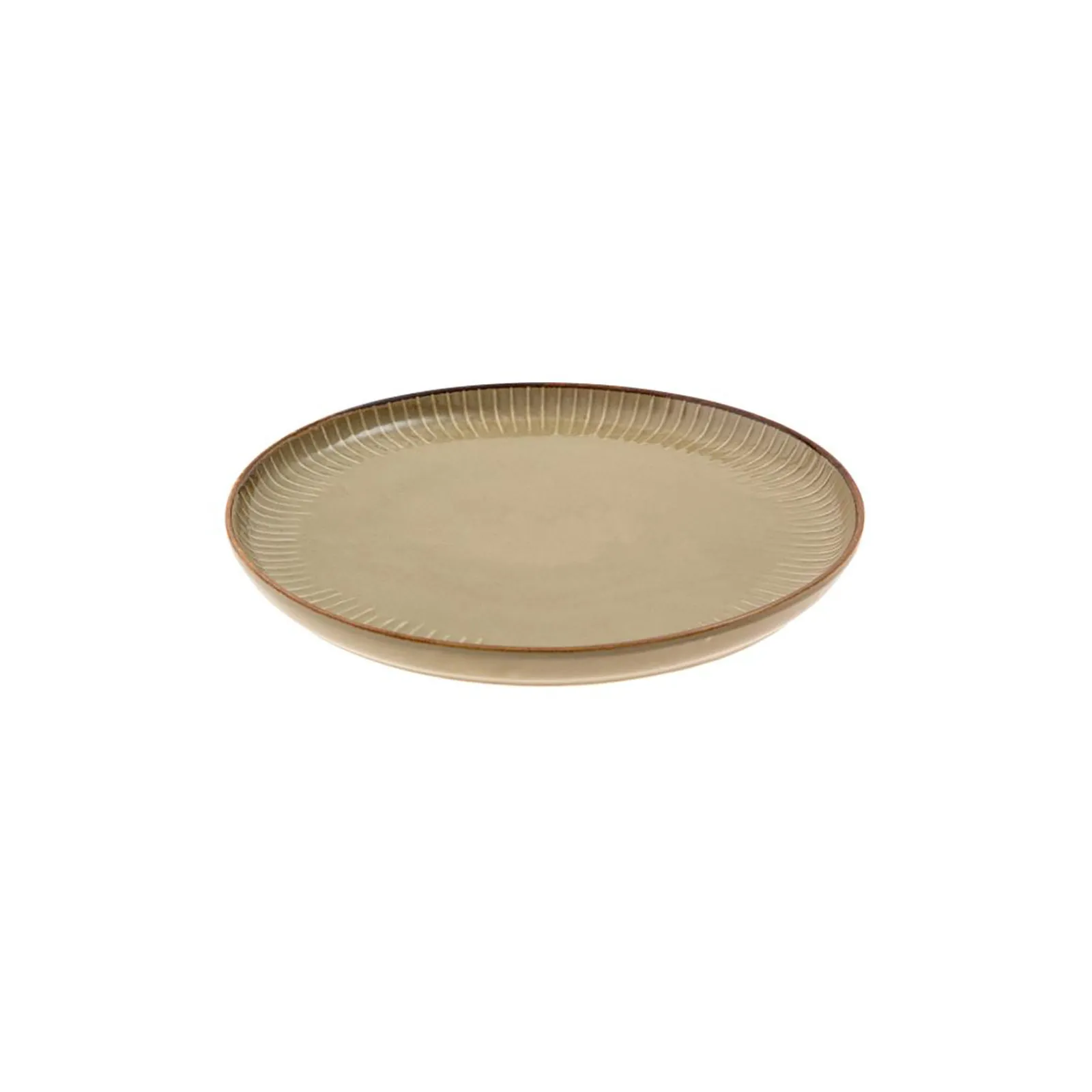 Jumbo Efes Bej Düz Desert Boşqabı 17 sm